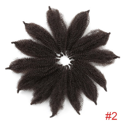 Mèches Crochet Braids Afro 8 Pouces noir