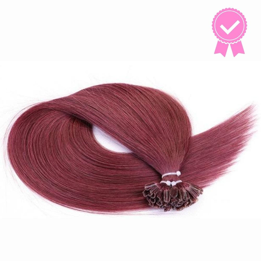 100 Extensions Kératine - Cheveux Naturels Lisses