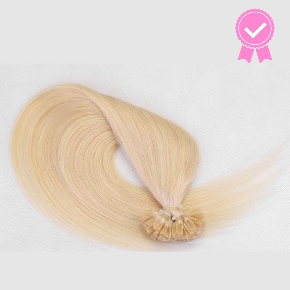 100 Extensions Kératine - Cheveux Naturels Lisses