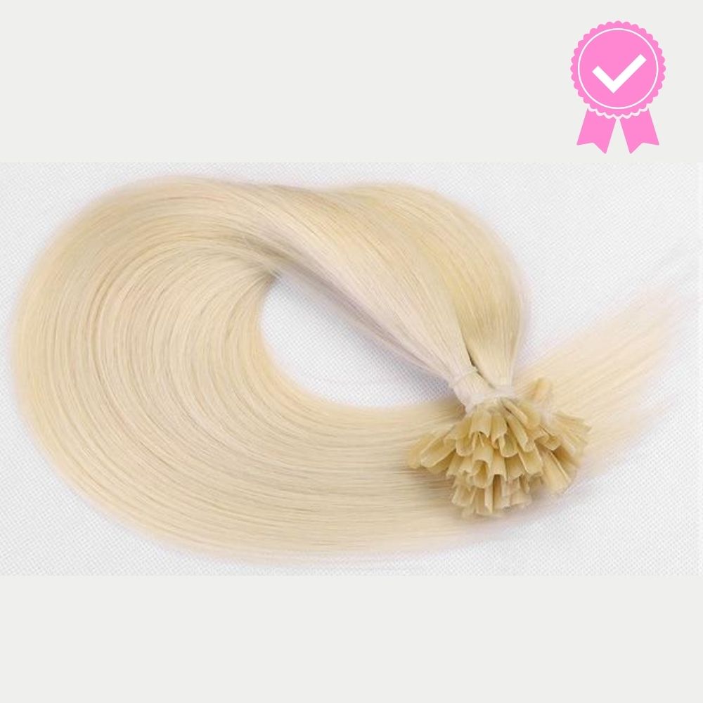 100 Extensions Kératine - Cheveux Naturels Lisses