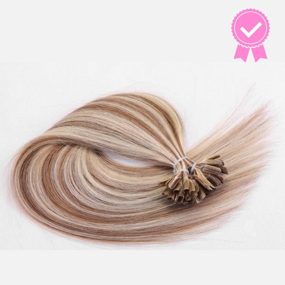 100 Extensions Kératine - Cheveux Naturels Lisses