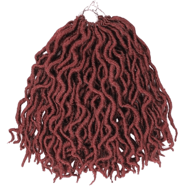 fausses locks longues rouges bordeaux