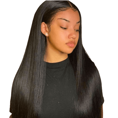 lace wig naturelle de 20 pouces lisse straight avec baby hair