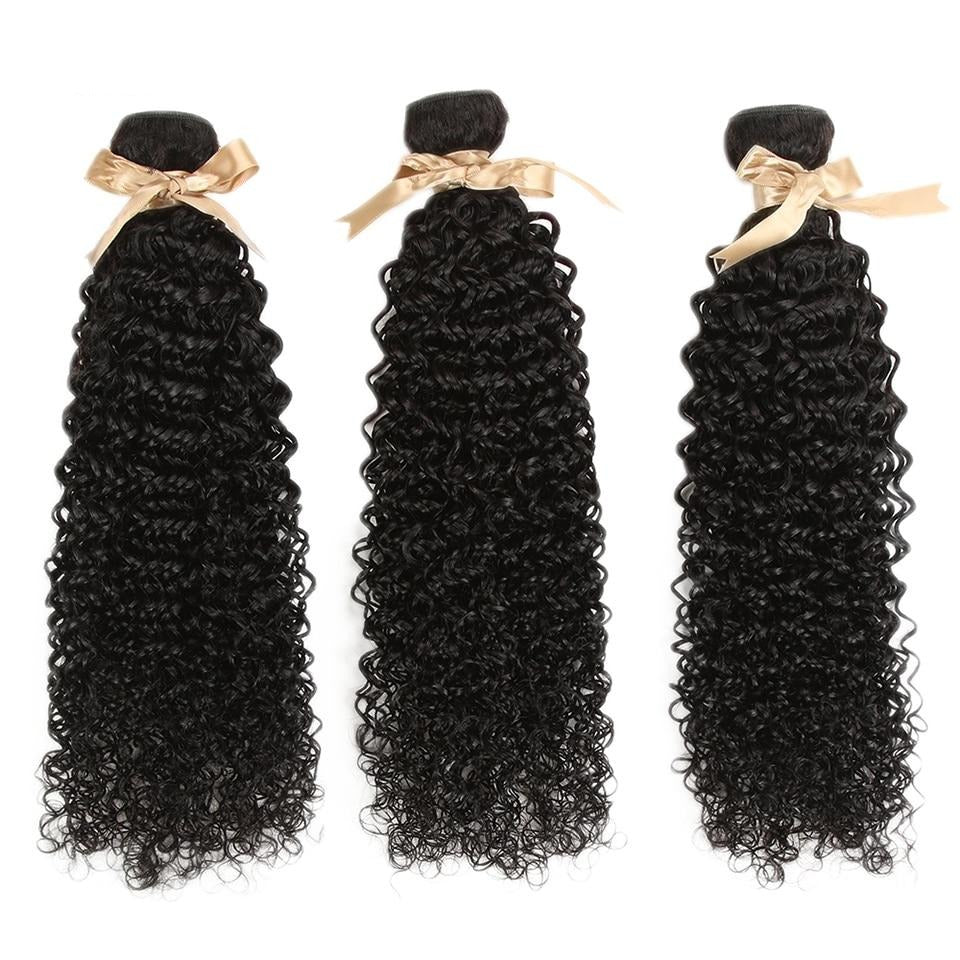 trois boules de tissages brésiliens bouclés