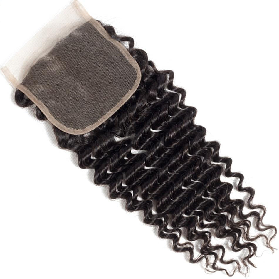 Deep Wave Closure Cheveux Naturels brésiliens