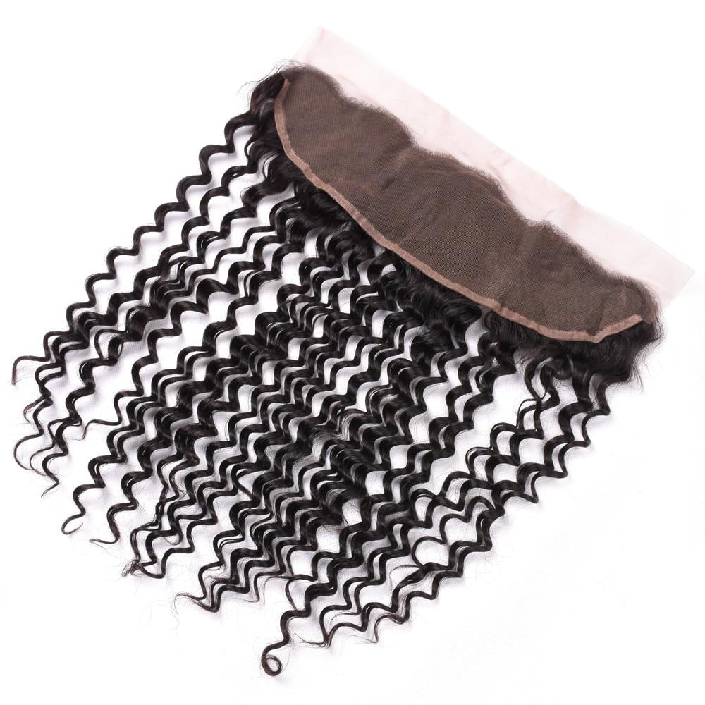 lace frontale de Tissage Brésilien Deep Wave Avec Closure Front Lace