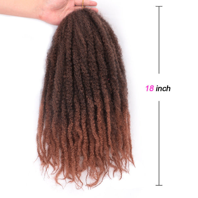 Meches Synthétiques Pour Crochet Braids tie and dye maron