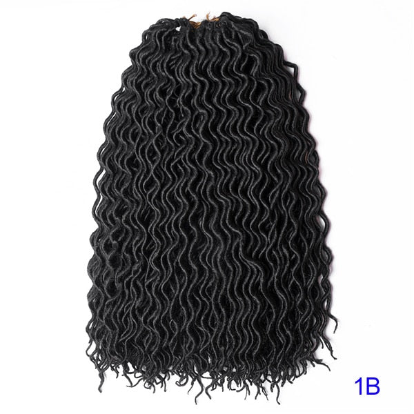 Fausses Locks Crochet Ondulées noires