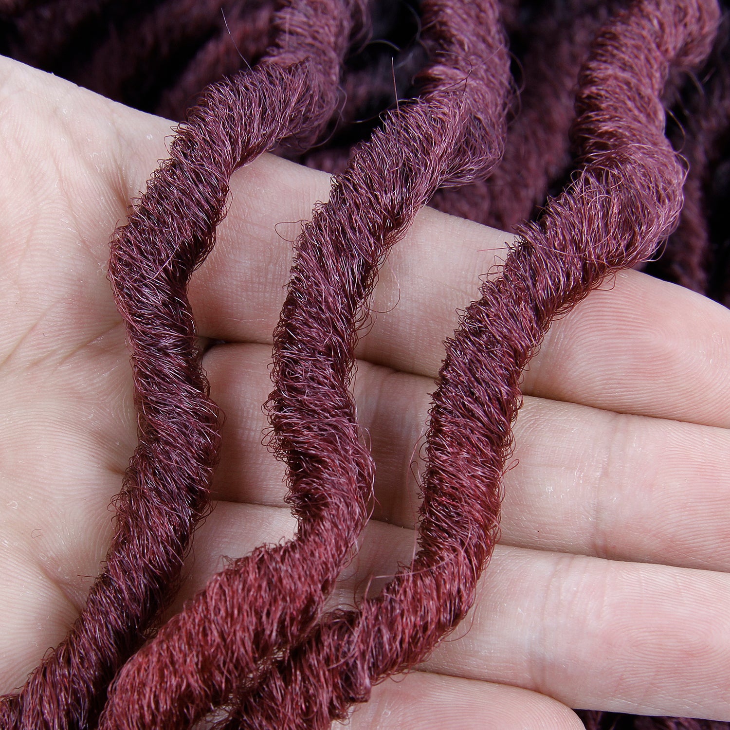 3 fausses locks rouges