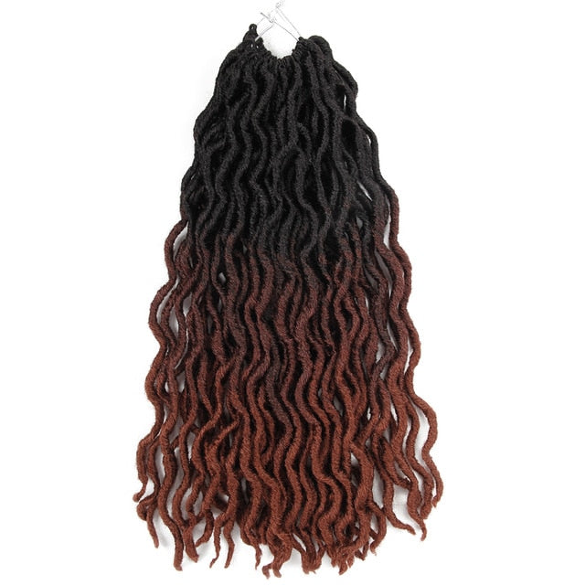 Fausses Locks Tie And Dye noires et marron foncé