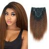 Extension à Clip Naturel Pour Cheveux Afro noir et marron