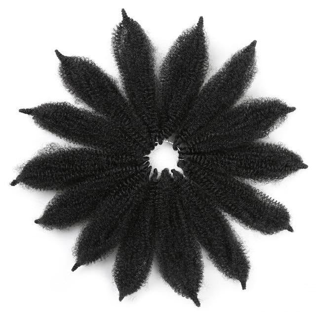 Mèches Crochet Braids Afro 8 Pouces noires