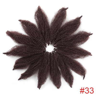 Mèches Crochet Braids Afro 8 Pouces marron clair