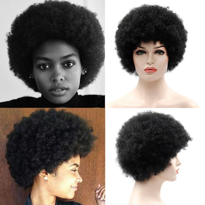 perruque afro courte style jackson five