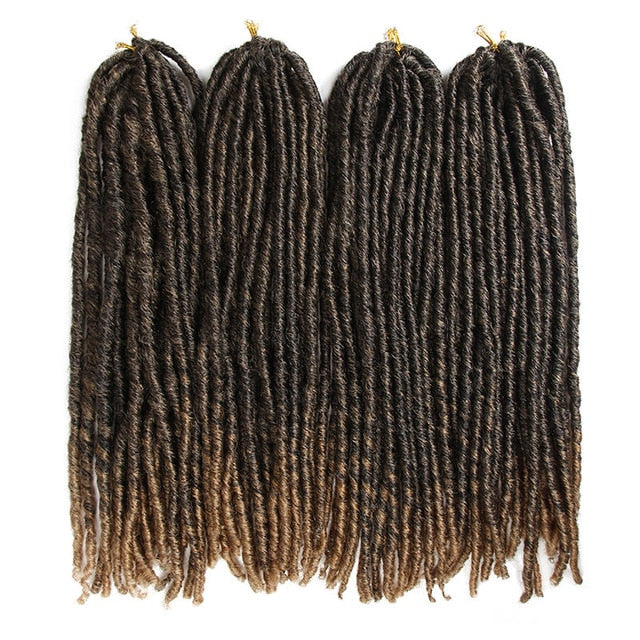 lot de 4 paquets de Fausses Locks Longues noires et blondes tie and dye
